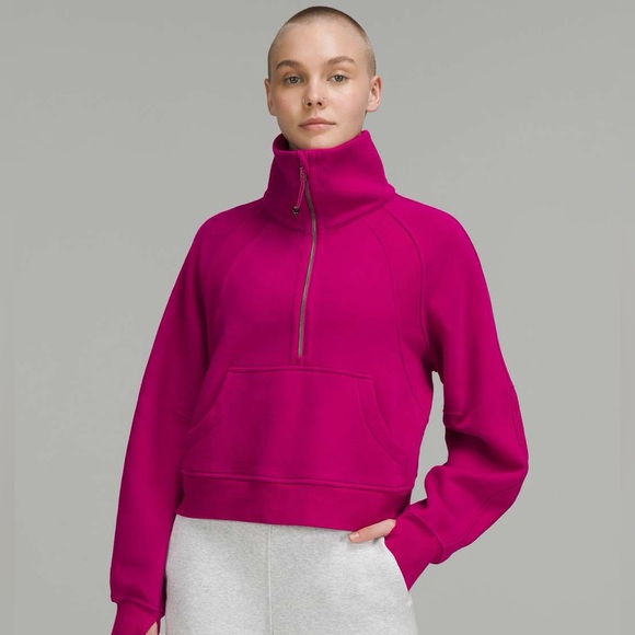 Lululemon Scuba Half Zip Ripened Raspberry - Picture 1 of 8